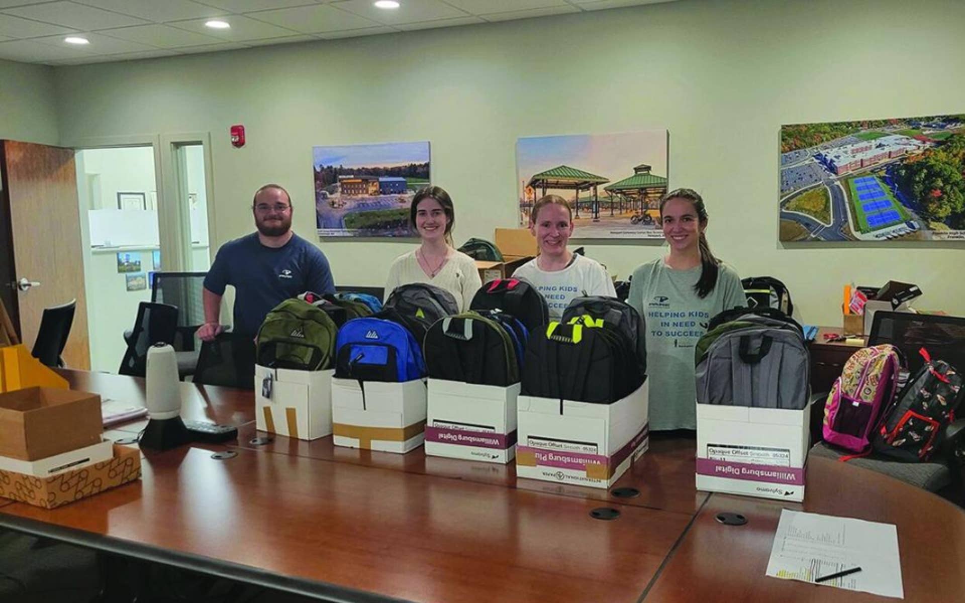 Pare Corporation donates backpacks to Boys Town